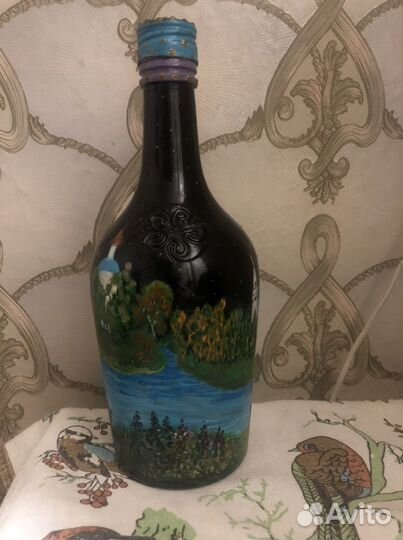 Расписная бутылка