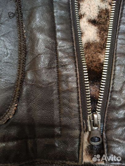 Куртка кожаная женская размер 52