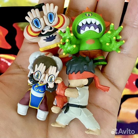 Street fighter bandai Капсулы мини фигурки набор