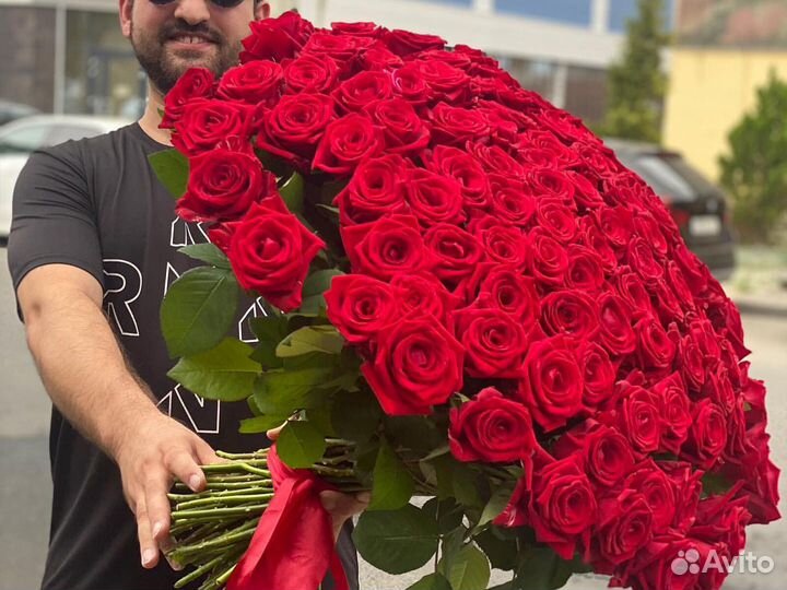 101 Роза цветы доставка букетов 15 25 35 45 51