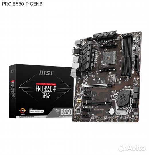 Материнская плата MSI PRO B550-P GEN3 ATX AM4, PRO