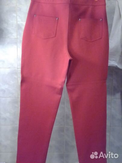 Брюки ярко-красные