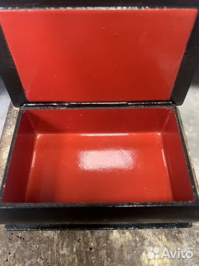 Шкатулка папье маше. Кремль