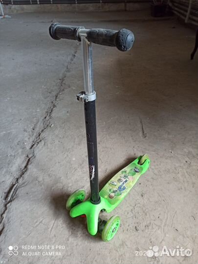 Самокат детский трехколесный бу