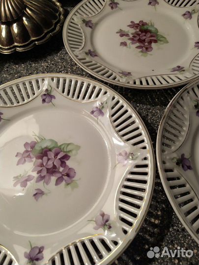 Десертные тарелочки Шуманн фиалки