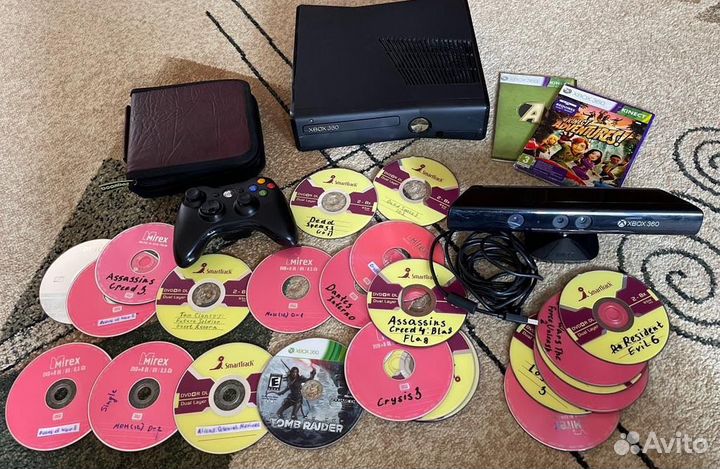 Xbox 360 Lt 3.0 + кинект + куча игр