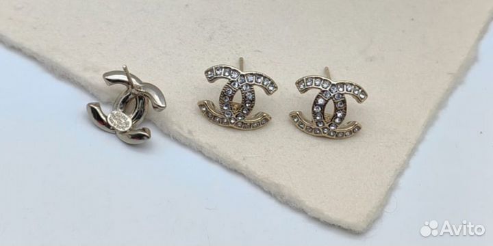 Серьги chanel винтаж