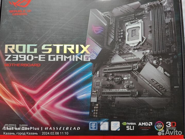 Материнская плата Asus ROG strix lga 1151 v2 z390