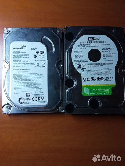 Жесткие диски 500 Гб/Gb