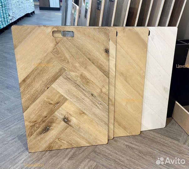 Виниловый ламинат елочкой