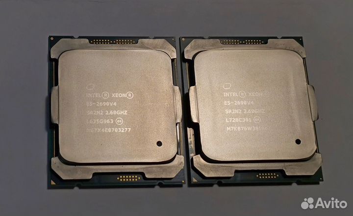 2шт Intel Xeon E5-2690 v4 14/28 3.5Ghz Трейдин