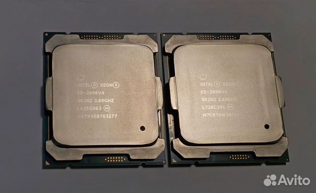 2шт Intel Xeon E5-2690 v4 14/28 3.5Ghz Трейдин
