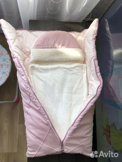 Конверт на выписку для девочки осень/зима