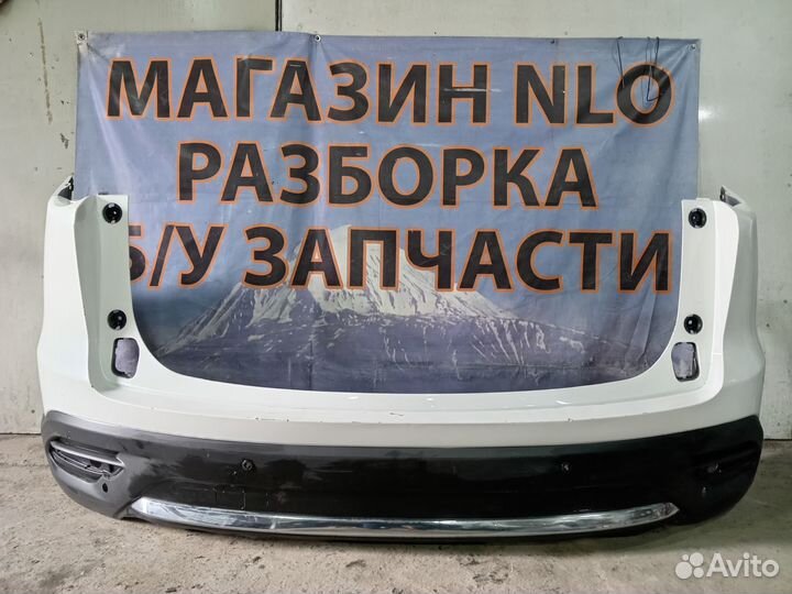 Mazda cx-9 2 бампер задний с хромом 2016-2022г