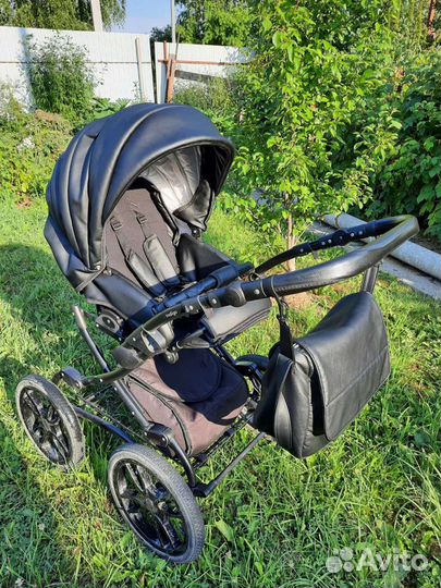 Коляска 2 в 1 эко кожа
