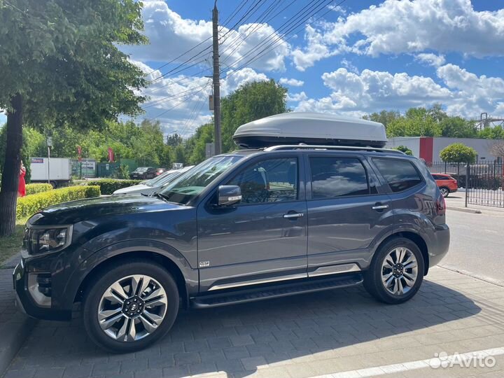 Автобокс Turino Sport 480 белый на Kia Mohave