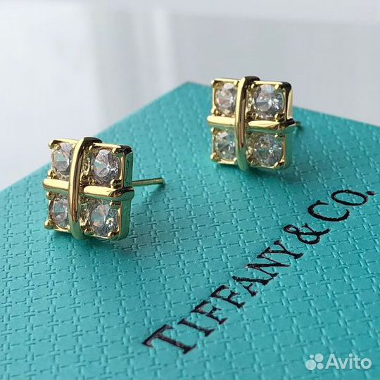 Серьги - пусеты стиль Tiffany Тиффани