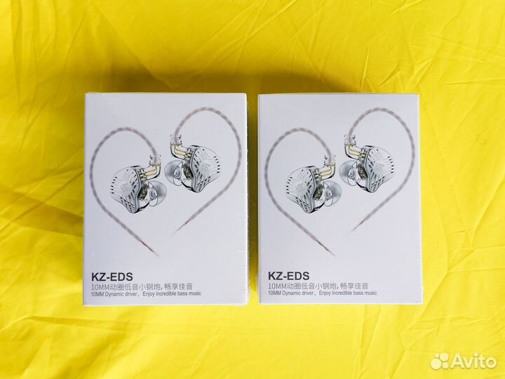 Наушники KZ EDS Новые Супер-звук Сменный кабель