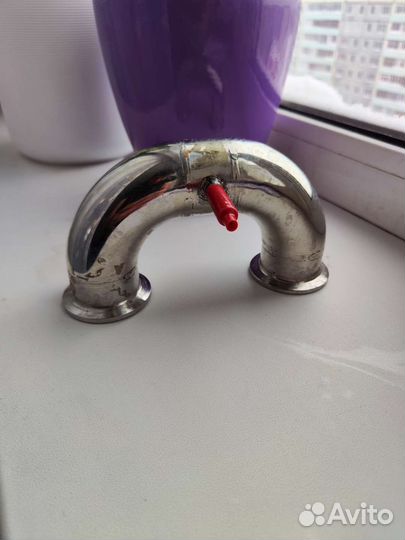 Отвод 180 градусов, кламп 1.5 дюйма