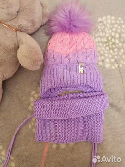 Шапка и снуд для девочки
