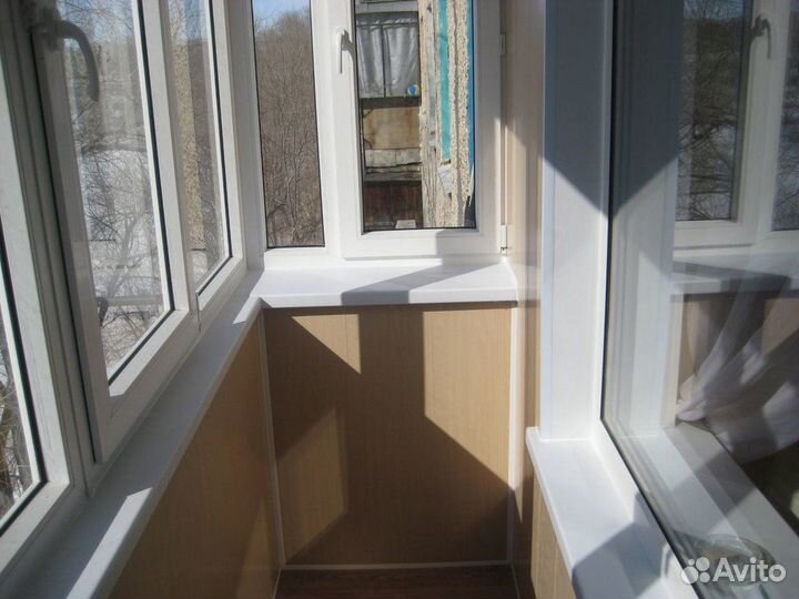 Балкон с отделкой