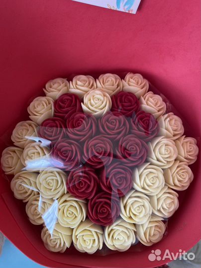 Букет из 37 шоколадных роз