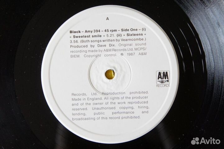 Black - Sweetest Smile -UK-1987-12