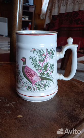 Кружка пивная вербилки фазаны