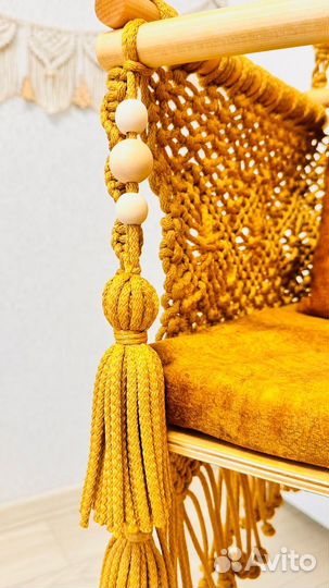 Детские качели. Плетеные качели