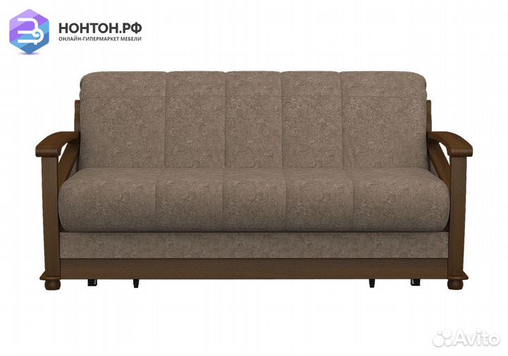 Диван аккордеон Глория-Аккордеон коричневый