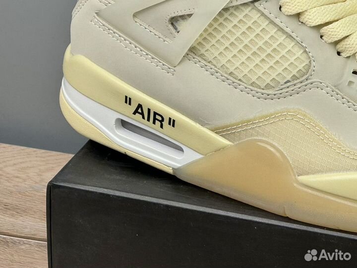 Кроссовки Nike Air Jordan 4 Retro Off-White Sail