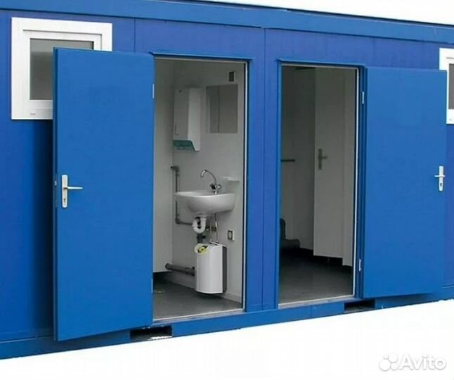 Бытовка (сантехническая) два туалета, размер 3х2,4