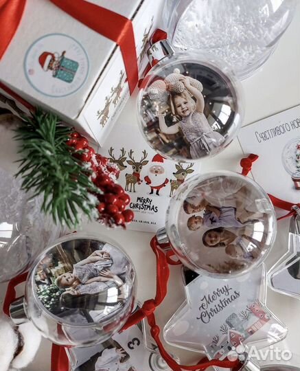 Елочные шарики с фото подарок