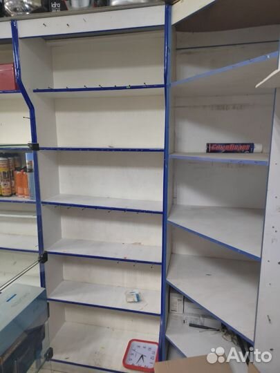 Торговое оборудование б\у стеллажи прилавки полки