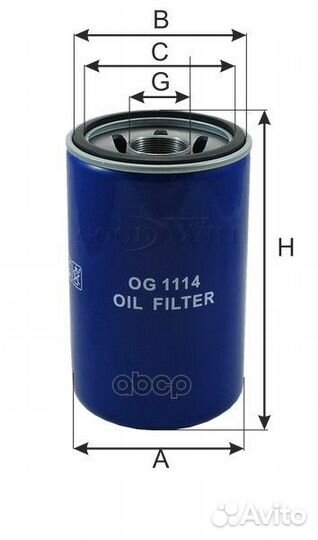 Фильтр масляный hcv GoodWill 810