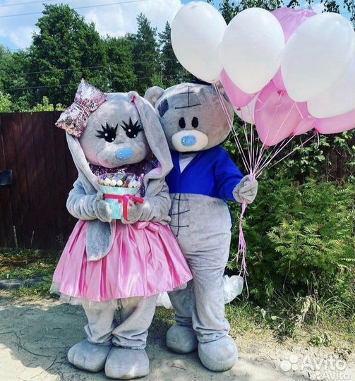 Ростовые куклы Мишка Зайка Чебурашка