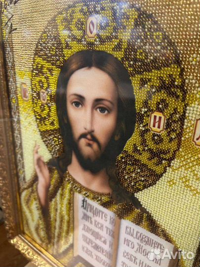 Икона вышитая бисером