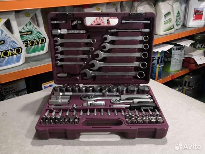 Набор инструмента 1/4, 1/2DR, 82пр thorvik