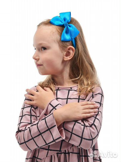 Ободок (обруч) Бант синий Bradex AS1084