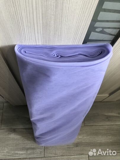 Фатин сиреневый в рулоне