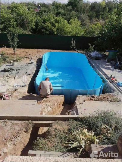 Пластиковый бассейн прямоугольный от производителя