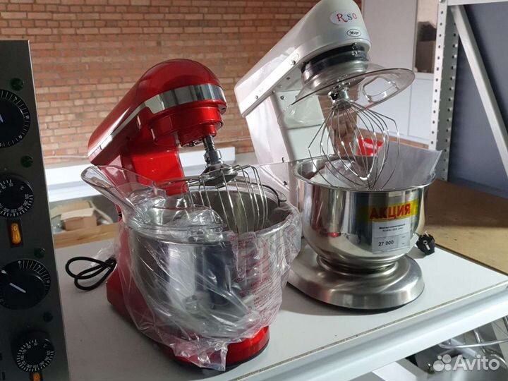 Миксер планетарный 5л, 7л, 10л и 25л Тестомесы 20