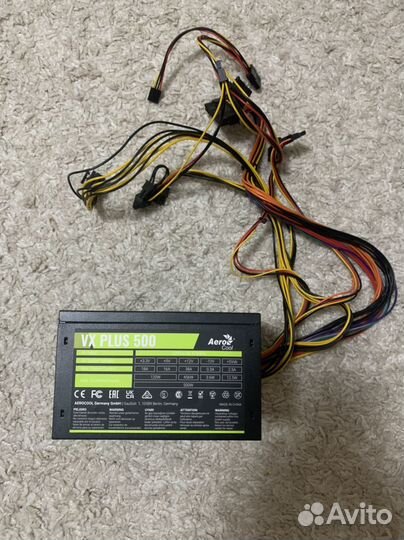 Блок питания aerocool vx plus 500w