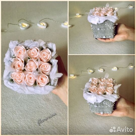 Подарочная композиция цветы декор