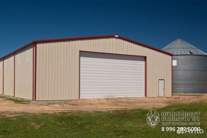 Ворота 6х6 м. для сельхозангара, с приводом