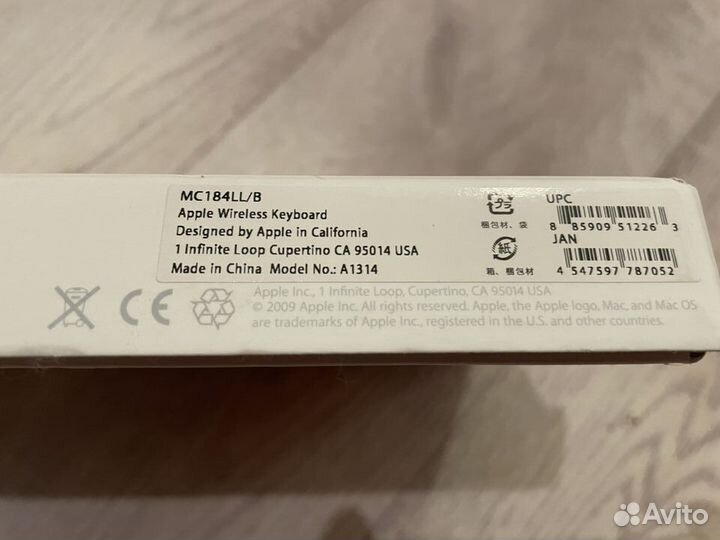 Apple Wireless Keyboard MC184LL/B