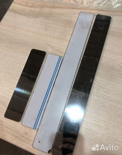 Накладки на пороги зеркальные Chevrolet Cruze sdn