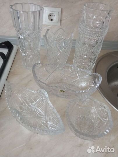 Хрусталь ссср, новый, 6 штук