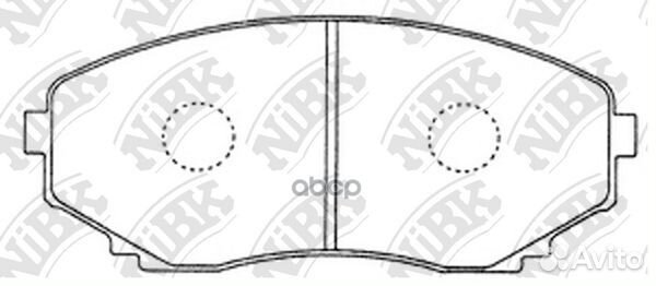Колодки тормозные дисковые передние NiBK PN5376