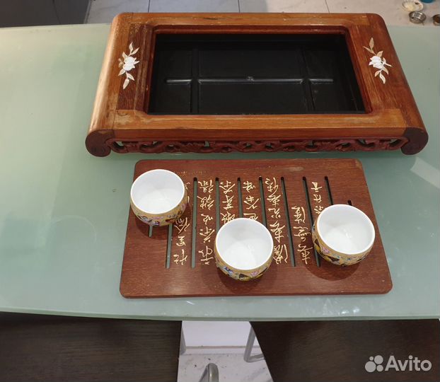 Столик-поднос китайский, дерево, ручная работа